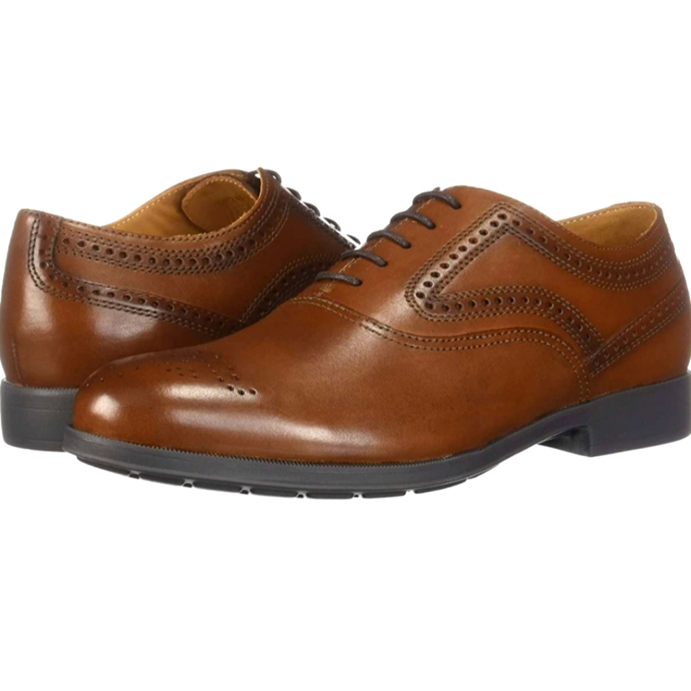 Geox Brown Oxford leather shoes